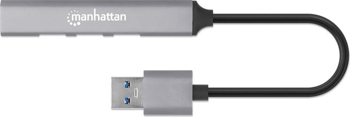 Produktbild Manhattan 4Port USB-A Hub 3x480Mbit/s 1xGbit/s USB-A Stecker (USB-A, 4 Ports)