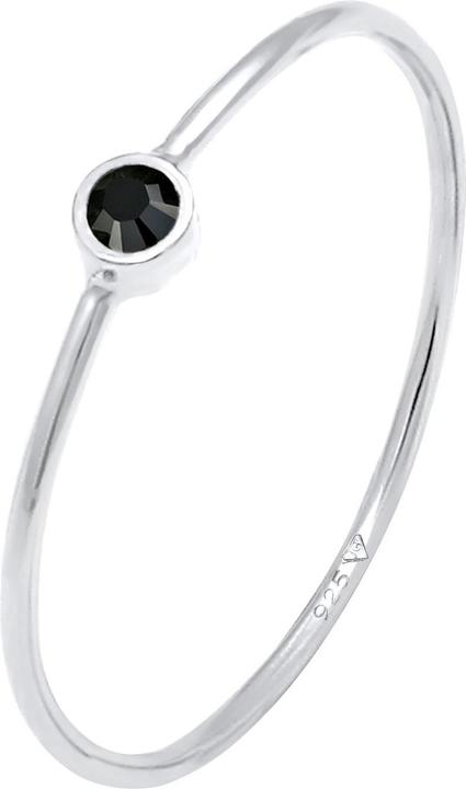 Produktbild Elli Ring Stapelring Basic Kristalle 925 Silber (46, 925 Silber)