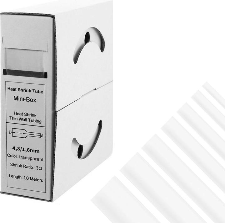 Actual product image Offgridtec 10m heat-shrink tubing with adhesive 4.8mm>1.5mm transparent Ratio 3:1 (1 x)