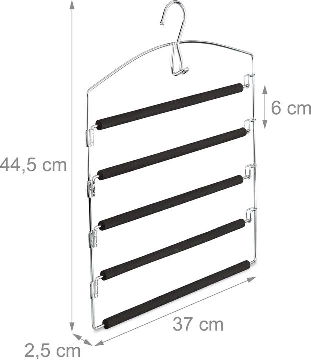 Actual product image Relaxdays Space Saving Clothes Hanger (3 x)