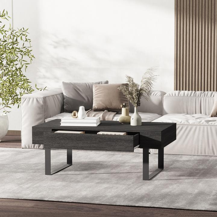 Immagine prodotto Homcom Tavolino con cassetto (110 x 60 x 40 cm)