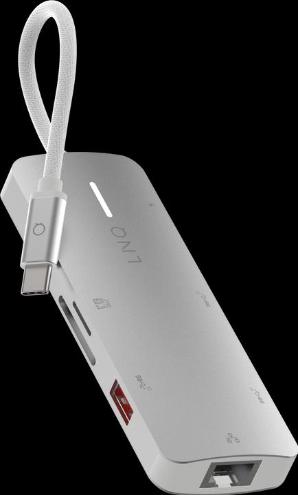 Produktbild LINQ Connects 8in1 PRO USB-C Multiport Hub 140W (USB-C, 8 Ports)