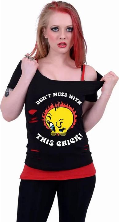 Immagine prodotto Looney Tunes Tough Chick Top Titti Donna (M)