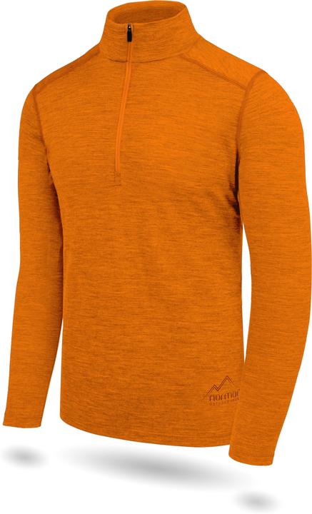 Produktbild Normani Herren Merino Langarm mit 1/4 Zipper Canberra - 1583 (4XL)