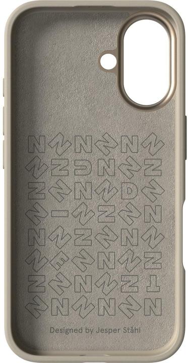 Actual product image Nudient Back Cover Bold MagSafe iPhone 16 Linen Beige (Apple iPhone 16)