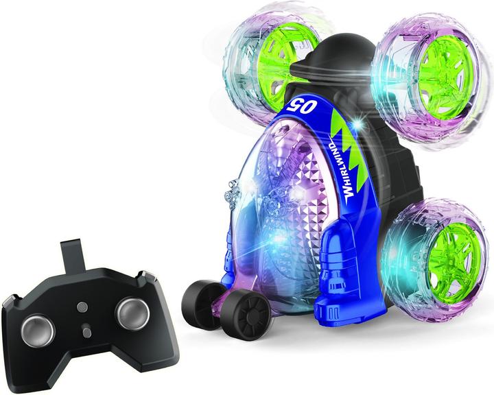 Actual product image Hama Crazy Tumbler - stunt car R/C w/light 2.4GHz - Blue (534446)