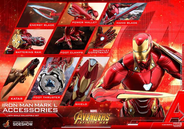 Actual product image Hot Toys Marvel: Iron Man Mk L Accessories Set HT-EX 1:6 Scale Figure