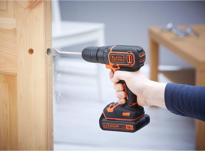 Image du produit Black & Decker & Decker BDCD18K-QW Perceuse 650 RPM (Fonctionnement sur batterie)