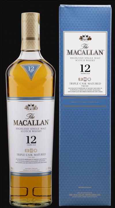 Macallan 12 Years Triple Cask (Single Malt, Scotch Whisky, 1 x 70 cl)
