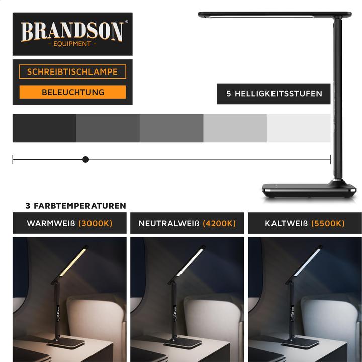 Image du produit Brandson Lampe de bureau (300 lm)
