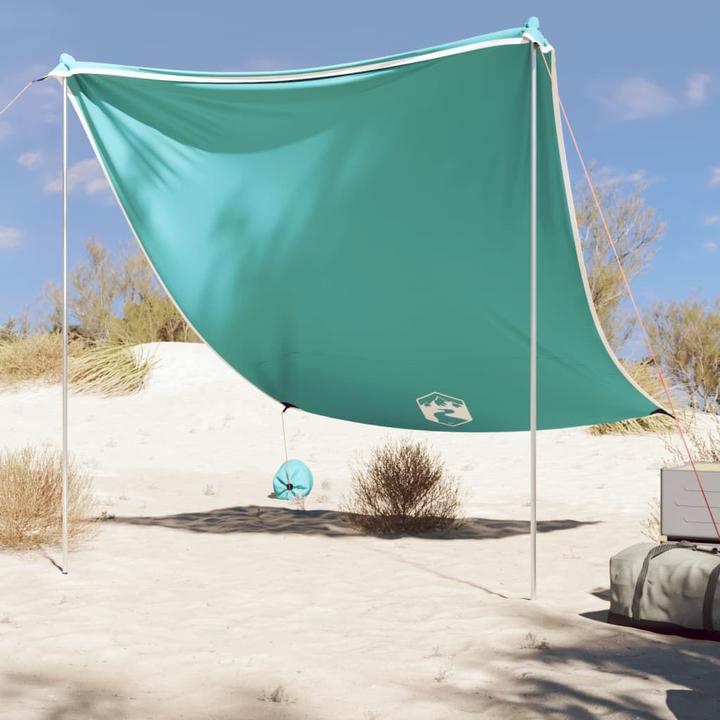 Image du produit VidaXL Tente d'ombrage de plage avec sacs de sable 214 x 236 cm (Tente de plage, 0.18 kg, 4 personnes)