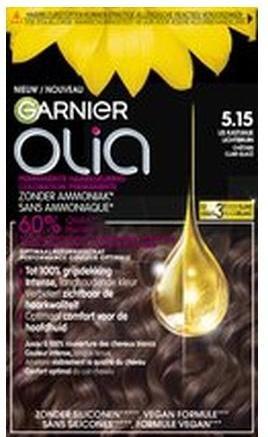 Actual product image Garnier Olia Chestnut Light Brown 515 - Permanent Hair Color Without Ammonia (515 - Permanent hair colour without ammonia)