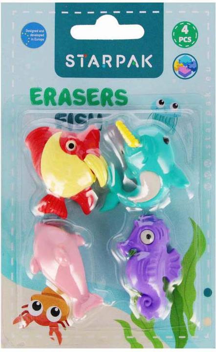 Produktbild Starpak 3D-Puzzle-Radierer 4 Teile Fisch