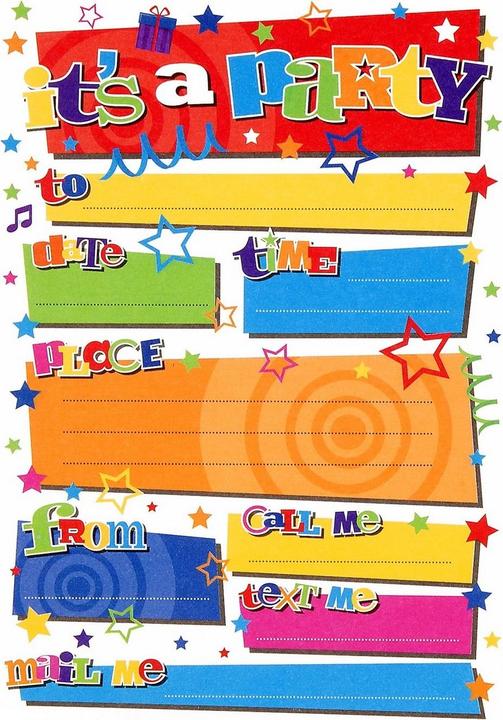 Generic Inviti d'anniversario "It's A Party" (pacchetto da 20) (20 pz.)