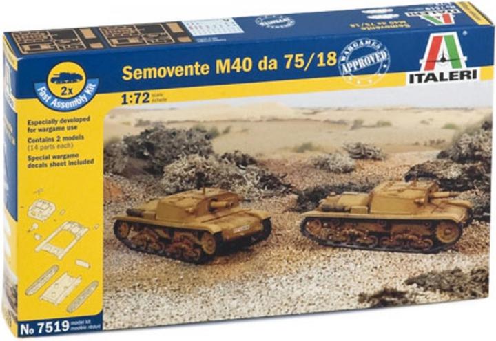 Immagine prodotto 1:72 Semovente M40 da 75/18, 2 pezzi