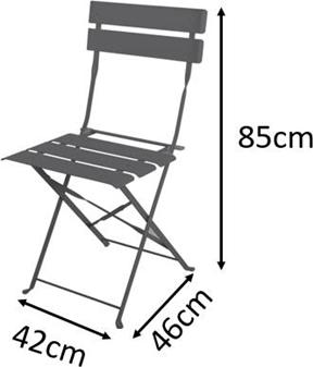 Actual product image Giardimo LAB Retro set incl. chairs (100 cm)