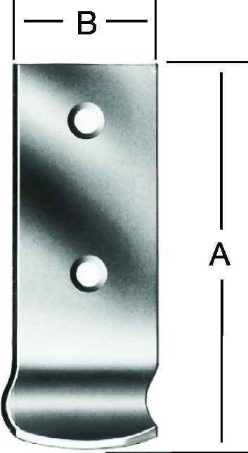Magni August Vormann Gâche forme D 15 x 46 mm No. 9015Z (1 pièce(s), 46 mm)