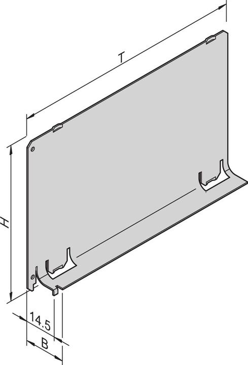 Actual product image Schroff Air baffle - SLOT COVER 3HE 4TE 220T