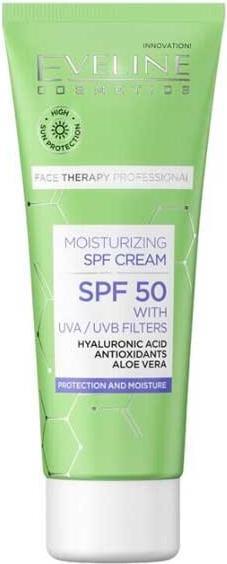 Actual product image Eveline FACE THERAPY Krem nawilżający SPF50 (30 ml)