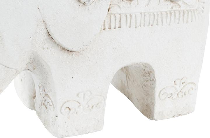 Actual product image DKD Home Decor Decorative figure White Oriental elephant 44 x 22 x 40 cm