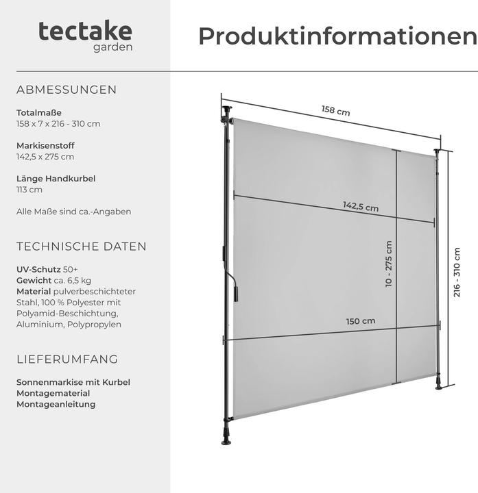 Produktbild tectake Taija (1.58 m)