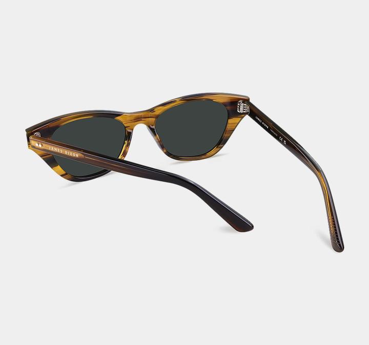 Immagine prodotto James Dixon Gestreift/Grau - Velvet - Cat-Eye - Acetat - Sonnenbrille