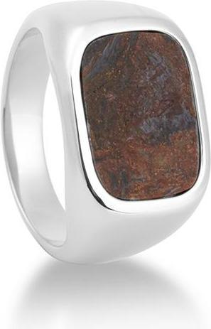 Breuning Ring - E. Pietersit Braun (70, 750/18 K Gold)