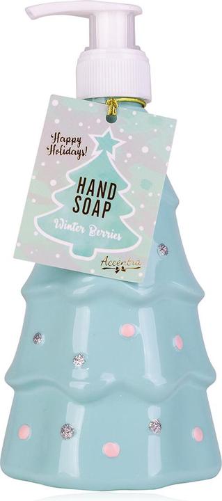 Actual product image Accentra Soap dispenser with liquid soap XMAS TREE in Christmas tree design, fragrance: Winter Berries (Device, 300 ml)