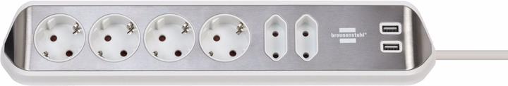 Actual product image Brennenstuhl estilo corner pedestal 6-fold (6 x, CEE 7/16, 2 m)