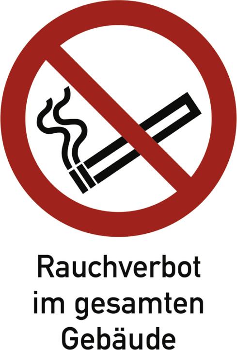 Produktbild Moravia Verbotszeichen Rauchverbot im gesamten Gebäude Kunststoff, 210x297 mm