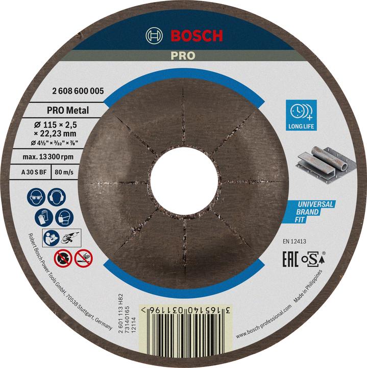 Produktbild Bosch Professional Zubehör PRO Metal Trennscheibe, 115 x 2,5 x 22,23 mm