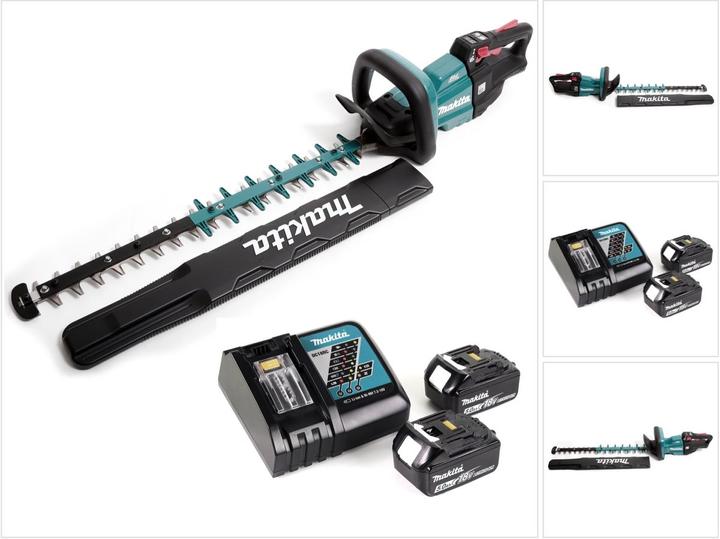 Produktbild Makita DUH 601 RT Akku Heckenschere 18V 60cm Brushless + 2x Akku 5,0Ah + Ladegerät (Akkubetrieb)