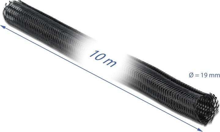 Produktbild Delock Kabelschlauch 10mx19mm, selbstschliessend (Kabelschlauch, 1000 cm)