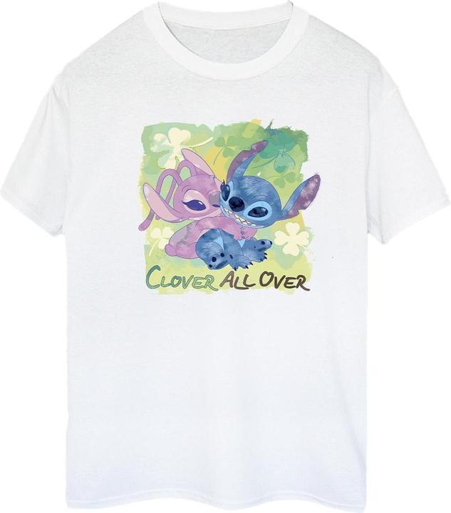Disney Lilo And Stitch St Patrick's Day Clover TShirt (S)