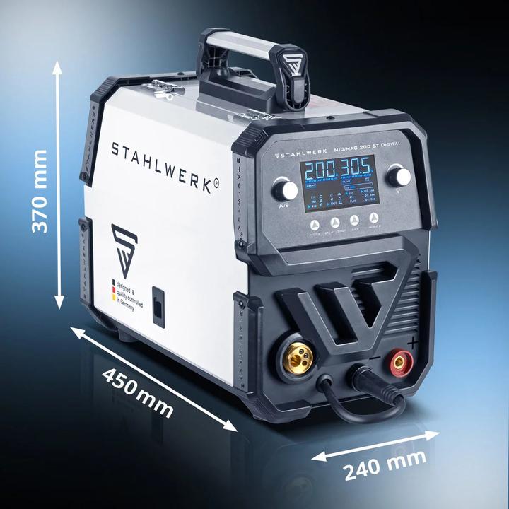 Actual product image Stahlwerk Welding machine MIG MAG 200 ST Digital IGBT fully equipped with 200 A