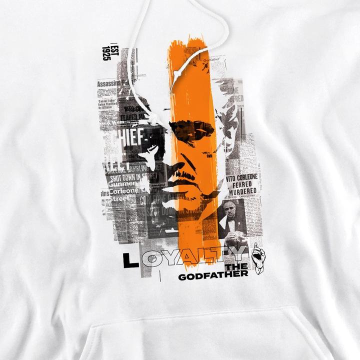 Immagine prodotto The Godfather Felpa con Cappuccio Don Vito Corleone Striscia di Giornale Uomo (XL)