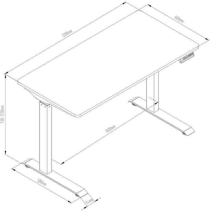 Immagine prodotto Contini Tavolo da ufficio (120 x 60 x 73 cm)