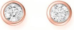 Image du produit JVD Fine bronze stud earrings with zircons SVLE1517XH2RO - Diamètre : 0.7 cm