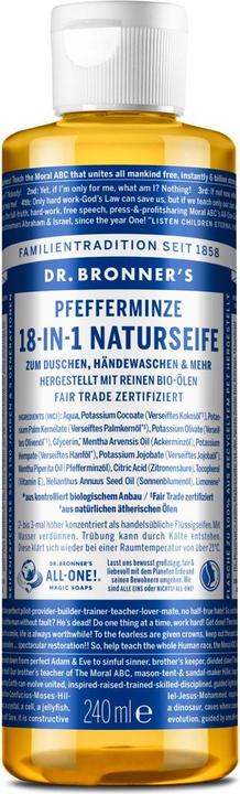 Dr. Bronner's 18-IN-1 Pfefferminze (Flüssigseife, 240 ml)