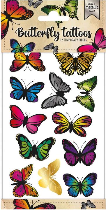 Totum Metallische Tattoos - Schmetterlinge