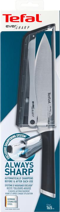 Produktbild Tefal Ever Sharp Kochmesser mit Messerschärfer-Etui (16.50 cm)