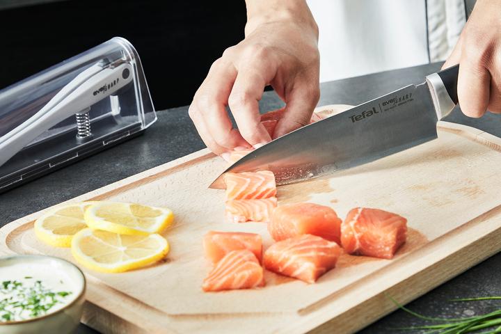 Produktbild Tefal Ever Sharp Kochmesser mit Messerschärfer-Etui (16.50 cm)