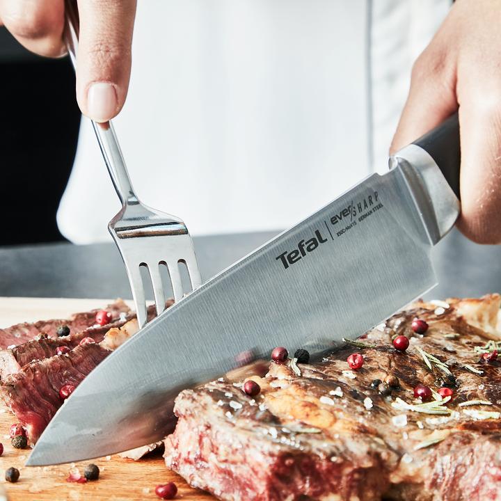 Produktbild Tefal Ever Sharp Kochmesser mit Messerschärfer-Etui (16.50 cm)