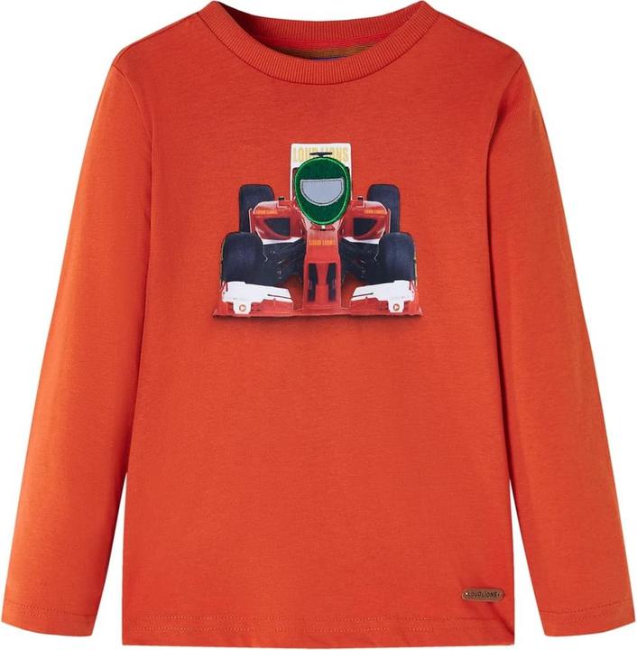 Immagine prodotto VidaXL Camicia da bambino a maniche lunghe arancione 128,Materiale: 100 (128)