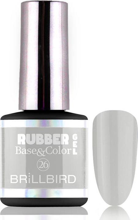 BrillBird Rubber Gel Base&Coral #26 8ml (UV-Gel Lack)