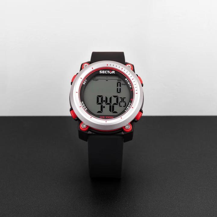 Actual product image Sector R3251546002 EX-38 Men's digital watch 45mm 10ATM (Digital watch, 45 mm)