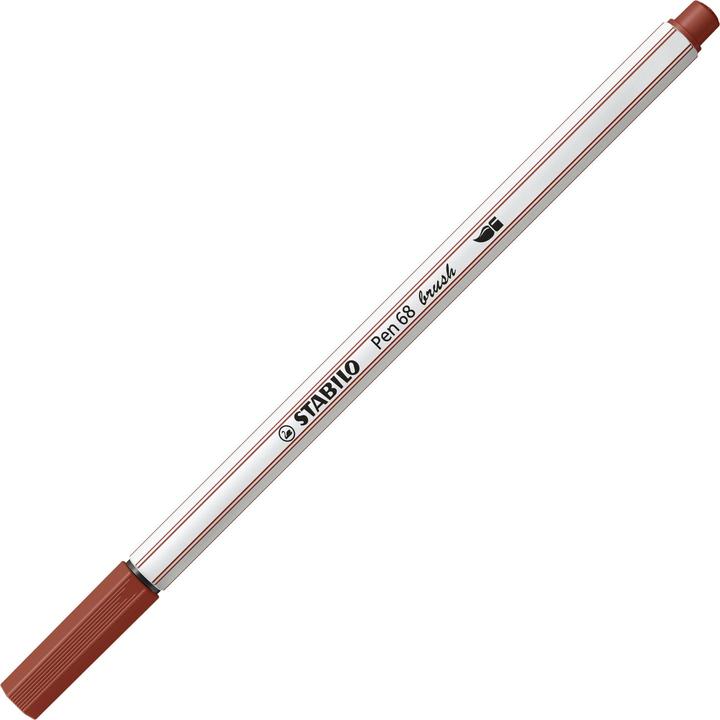 Produktbild STABILO Pen 68 brush Premium-Filzstift (Sienna, 1 x)