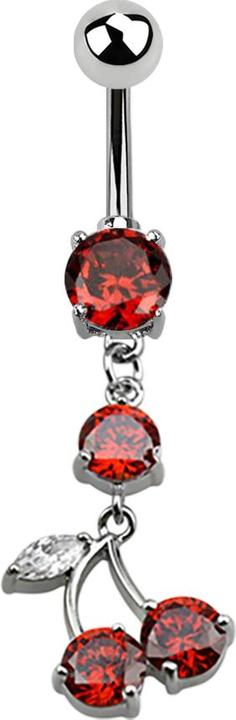 Immagine prodotto Star Piercing Banana in argento con ciondolo arancione (senza ottone)