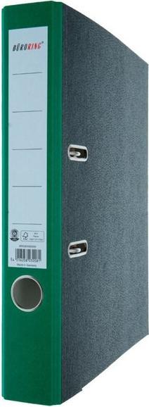 Image du produit Büroring Ordner, DIN A4, Wolkenmarmor, 50 mm, schmal, geklebtes Rückenschild, grün (A4, 50 mm)