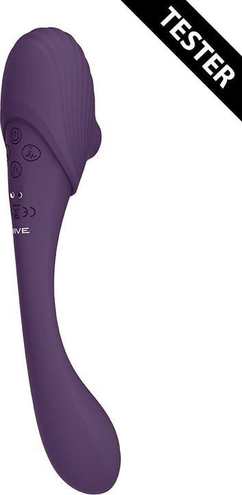 Actual product image Shots Mirai - Double Ended Pulse Wave & Air Wave Bendable Vibrator - Tester
